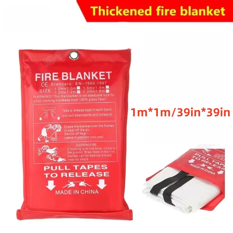 Fire Blanket Kitchen - 1mx1m Fire Blanket Emergency Emergency Fire