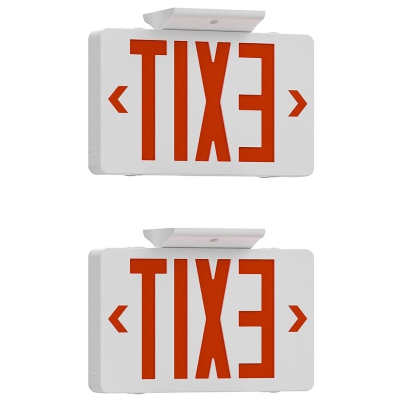 【A10R】Red Exit Sign With Emerg - Emergency Exit Sign review and price