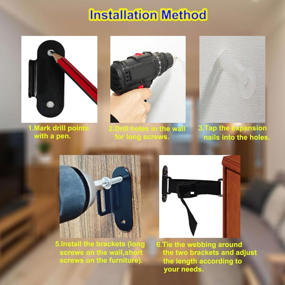 Earthquake Proof Furniture Anc - Earthquake Anchor Strap review and price