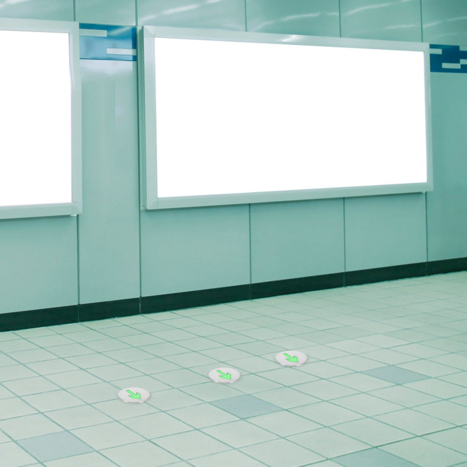 Glowing Arrow Floor Safety Sig - Emergency Exit Sign review and price