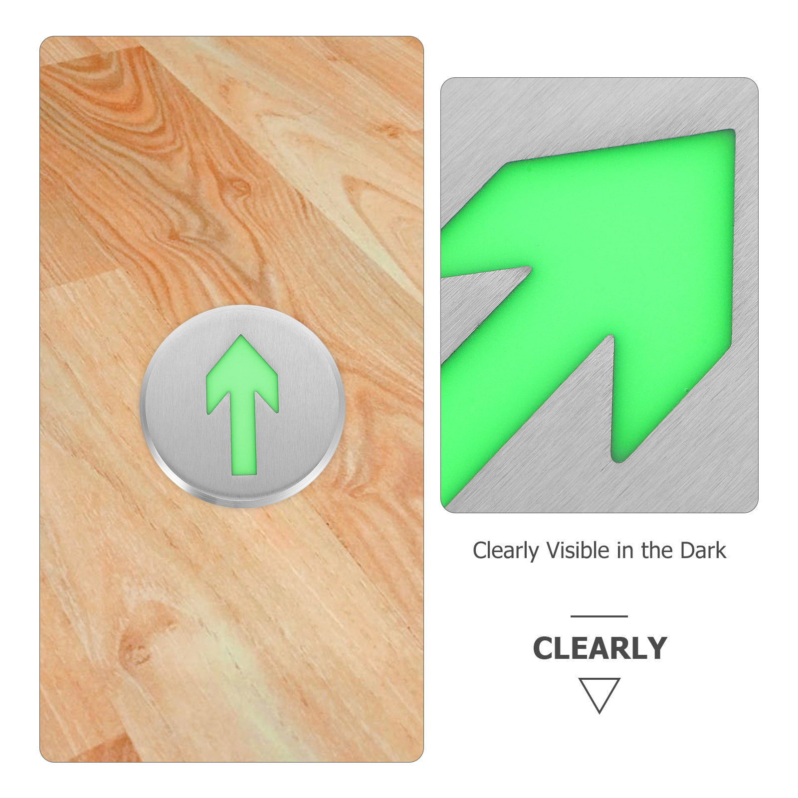 Glowing Arrow Floor Safety Sig - Emergency Exit Sign review and price